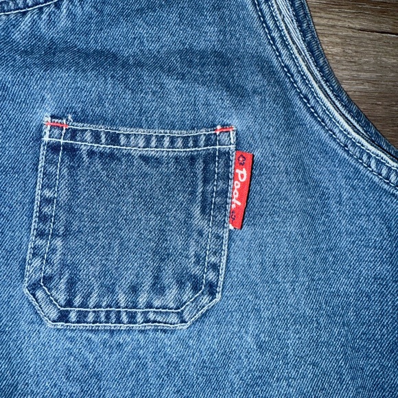 Vintage Denim Pooh (Disney) Sleeveless Dress with Embroidery. - Picture 8 of 11